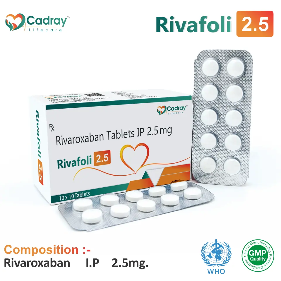 : Rivaroxaban 2.5 mg Tablet PCD Pharma